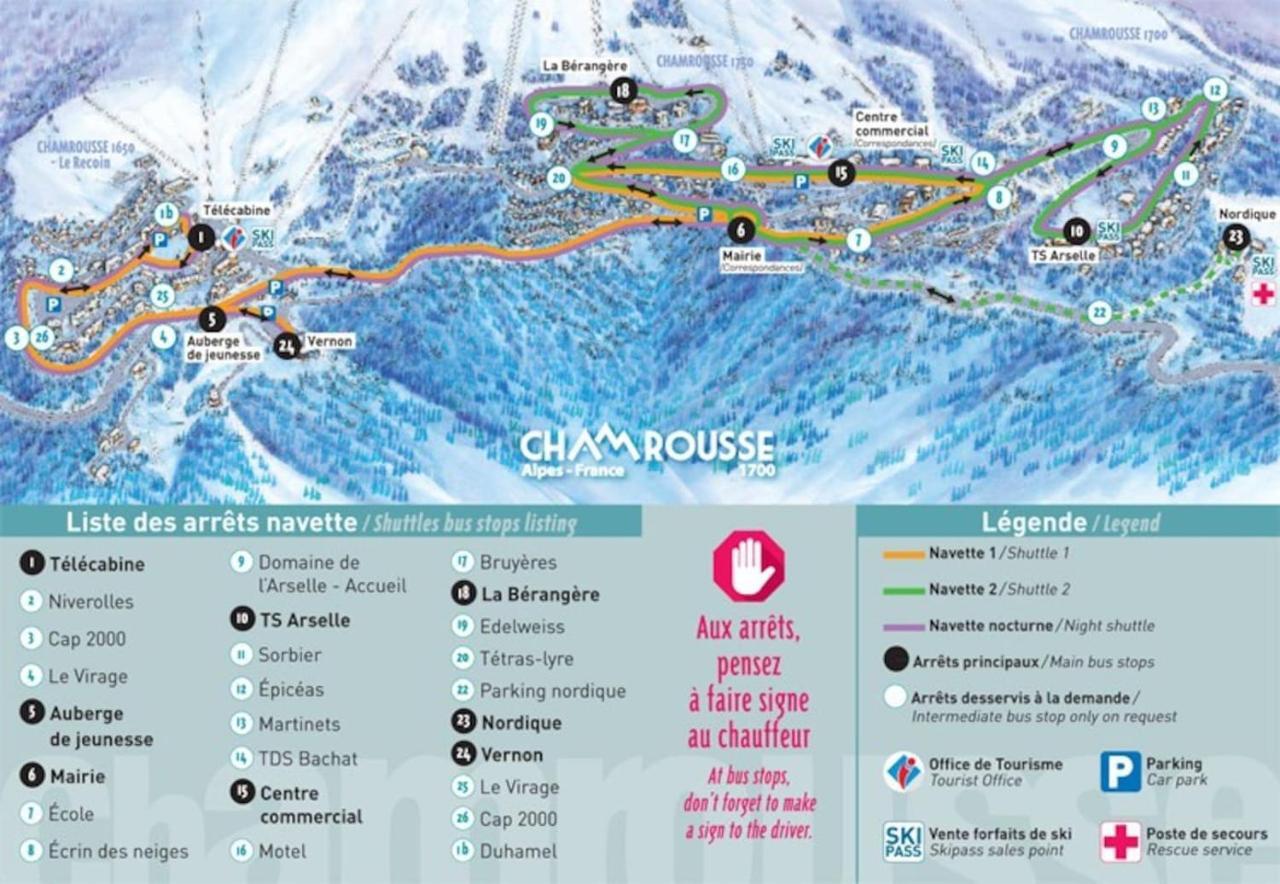 Charmant Studio Cabine Cocoon A 100 M Des Pistes Шамрусс Екстер'єр фото